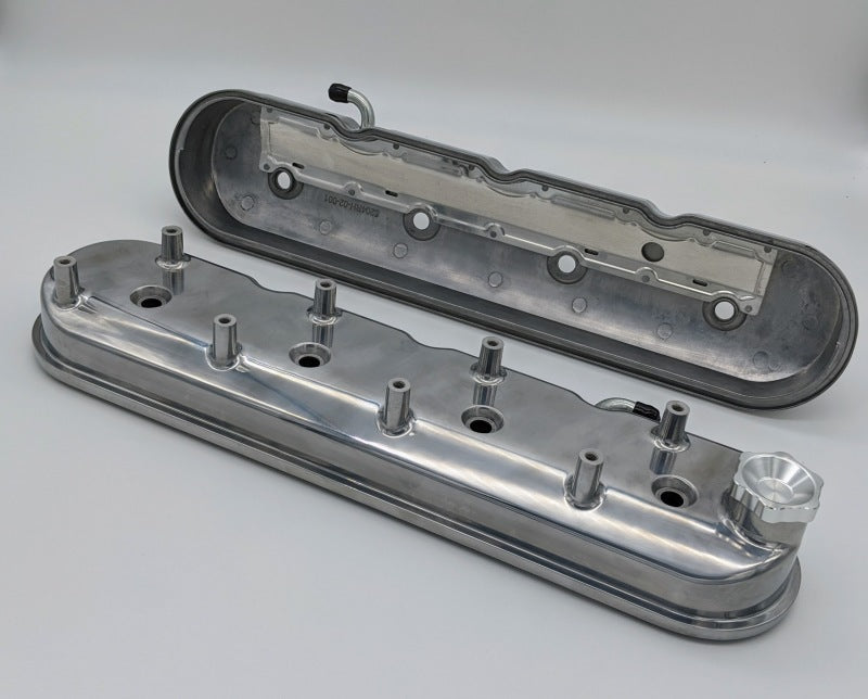 Granatelli 96-22 GM LS Tall Valve Cover w/Integral Angled Coil Mounts - Polished (Pair) Valve Covers Granatelli Motor Sports