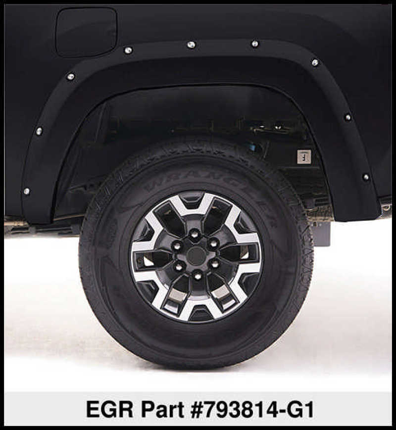 EGR 11-15 Ford Super Duty Bolt-On Look Color Match Fender Flares - Set - Carbon Black Fender Flares EGR