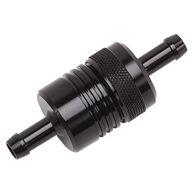 Russell Performance Black Street Fuel Filter (3in Length 1-1/8in diameter 5/16in inlet/outlet) Fuel Filters Russell