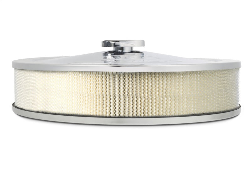 Ford Racing Air Cleaner Kit - Chrome w/ Black Emblem Air Filters - Universal Fit Ford Racing