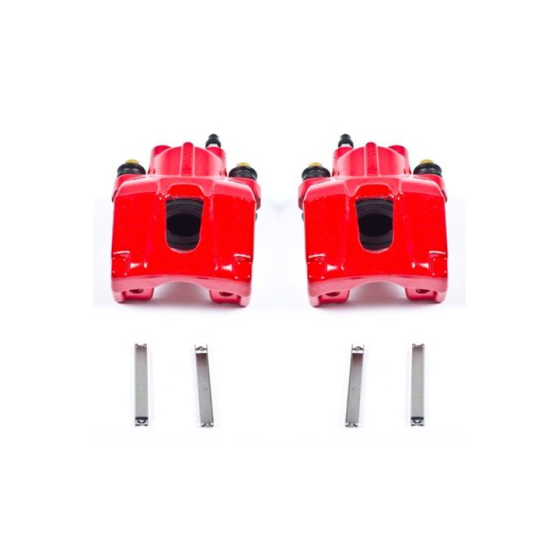 Power Stop 06-10 Jeep Commander Rear Red Calipers w/o Brackets - Pair Brake Calipers - Perf PowerStop