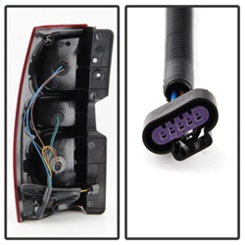 xTune Chevy Suburban 07-13 OEM Style Tail Lights Red Smoked ALT-JH-CSUB07-OE-RSM Tail Lights SPYDER