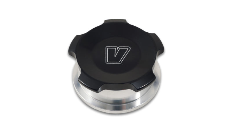 Vibrant 1.5in OD Aluminum Weld Bungs w/ Black Anodized Threaded Cap (incl. O-Ring) Bungs Vibrant