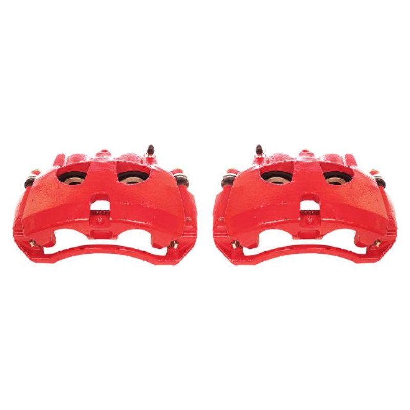 Power Stop 09-10 Dodge Ram 2500 Front Red Calipers w/Brackets - Pair Brake Calipers - Perf PowerStop