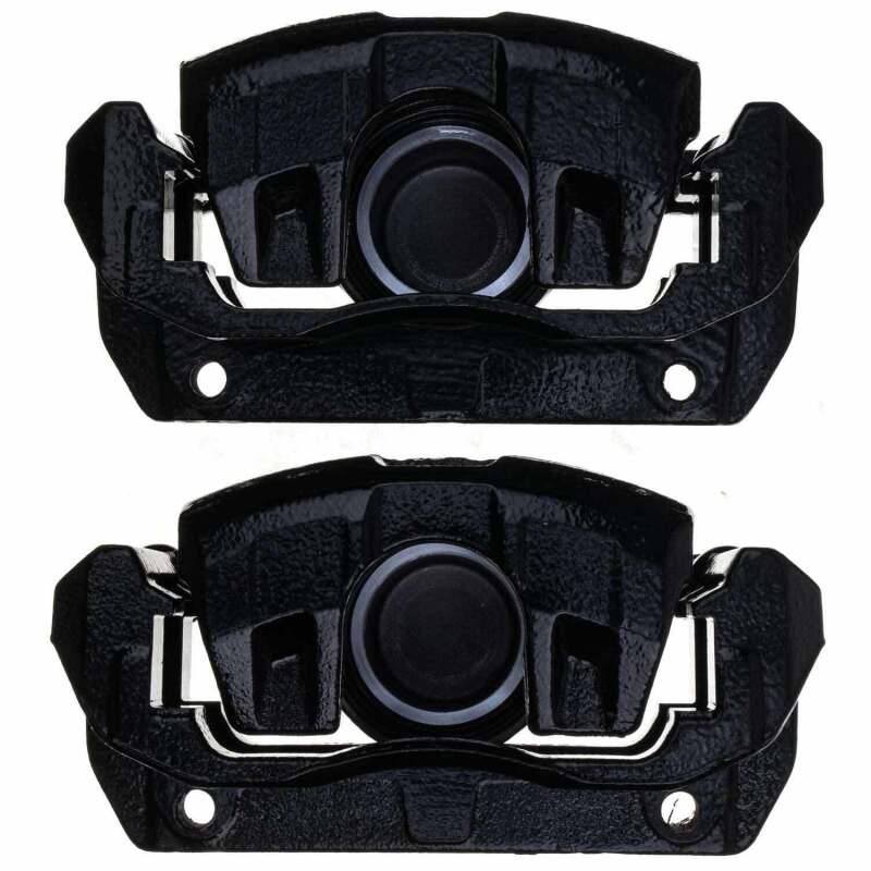 Power Stop 01-03 Acura CL Front Black Caliper - Pair w/Bracket Brake Calipers - Perf PowerStop