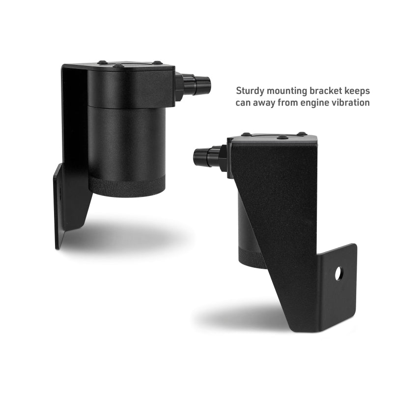 Mishimoto 2025+ RAM 1500 3.0L Hurricane Baffled Oil Catch Can Kit - Black Oil Catch Cans Mishimoto