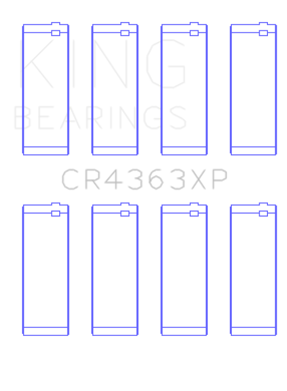 King Engine Bearings Gm 134 DOHC Ecotec 2.2L (Size STDX) Connecting Rod Bearing Set Connecting Rods King Engine Bearings