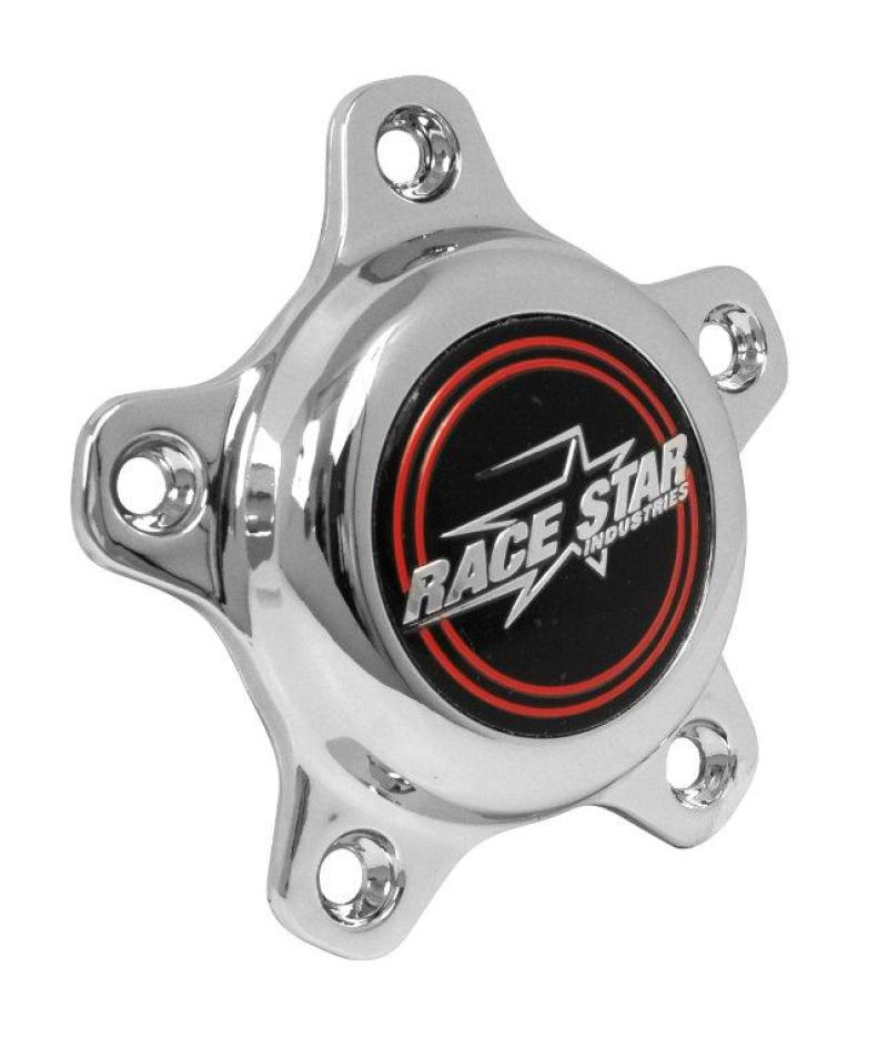 Race Star 5 Lug Cap Tall Plastic Chrome (incl. Medallion & Screws) Lug Nuts Race Star