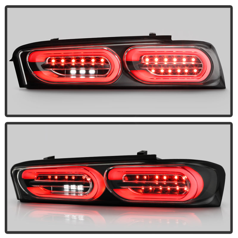 Spyder Chevy Camaro 16-18 Halogen LED Tail Lights Black ALT-YD-CCAM16HAL-SEQ-BK Tail Lights SPYDER