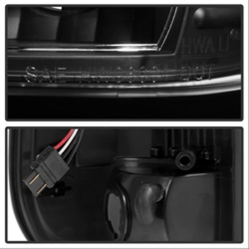 xTune Ford F150 Styleside 97-03 Light Bar LED Tail Lights - Black ALT-ON-FF15097-LBLED-BK Tail Lights SPYDER