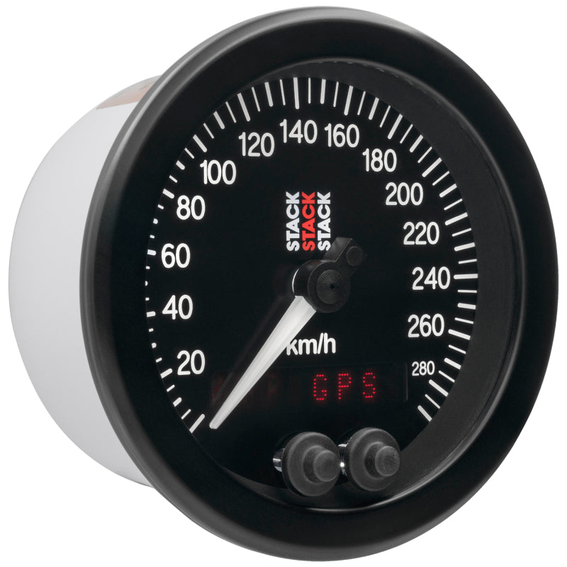 Autometer Stack Instruments 88mm 0-290 KM/H GPS Speedometer - Black Gauges AutoMeter