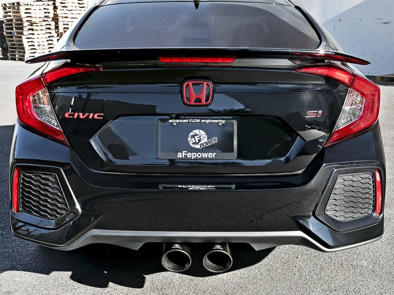 aFe Takeda 3in 304 SS Cat-Back Exhaust w/ Dual Center Black Tips 17+ Honda Civic Si (2dr) I4 1.5L Catback aFe