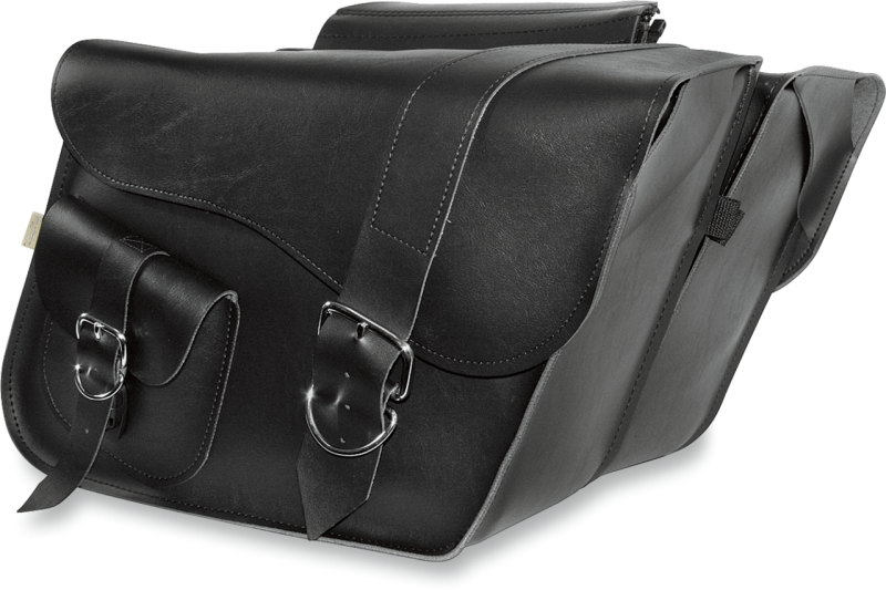 Willie & Max Universal Ranger Large Slant Saddlebags (16 in L x 11 in H x 6.5 in W) - Black Bags - Saddlebags Willie & Max
