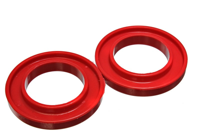 Energy Suspension Universal 3-3/16in ID 5-1/4in OD 3/4in H Red Coil Spring Isolators (2 per set) Bushing Kits Energy Suspension