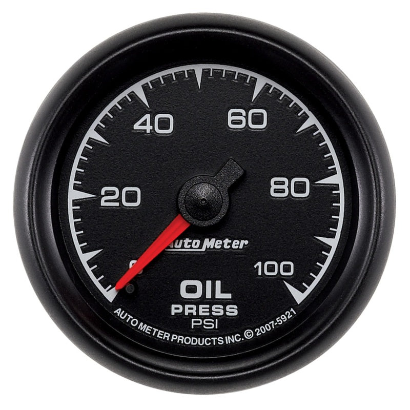 Autometer ES 52mm 0-100 PSI Mechanical Oil Pressure Gauge Gauges AutoMeter