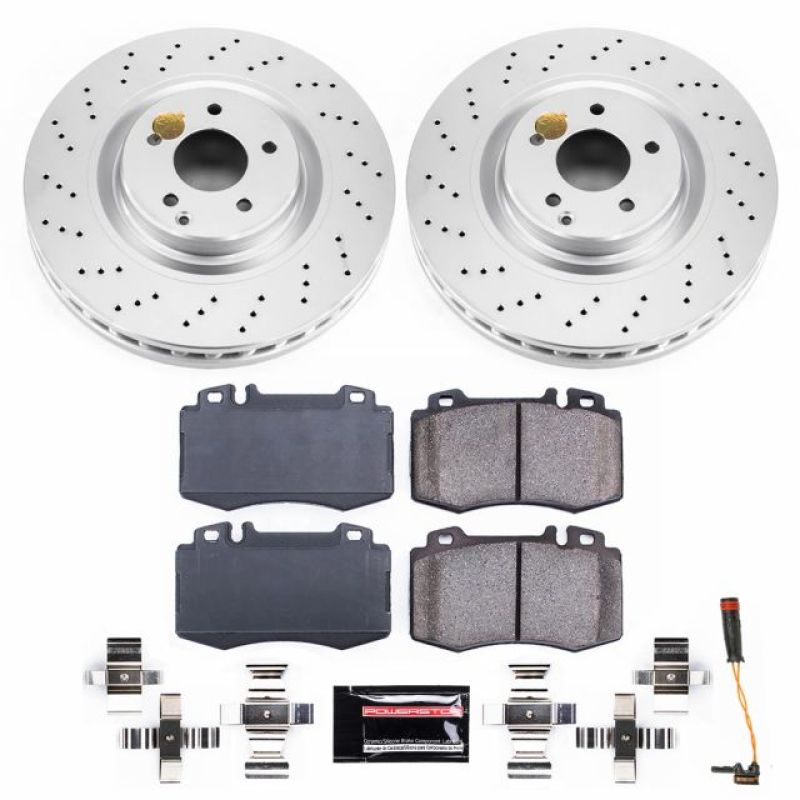 Power Stop 03-06 Mercedes-Benz CLK500 Front Z23 Evolution Sport Coated Brake Kit Brake Kits - Performance D&S PowerStop