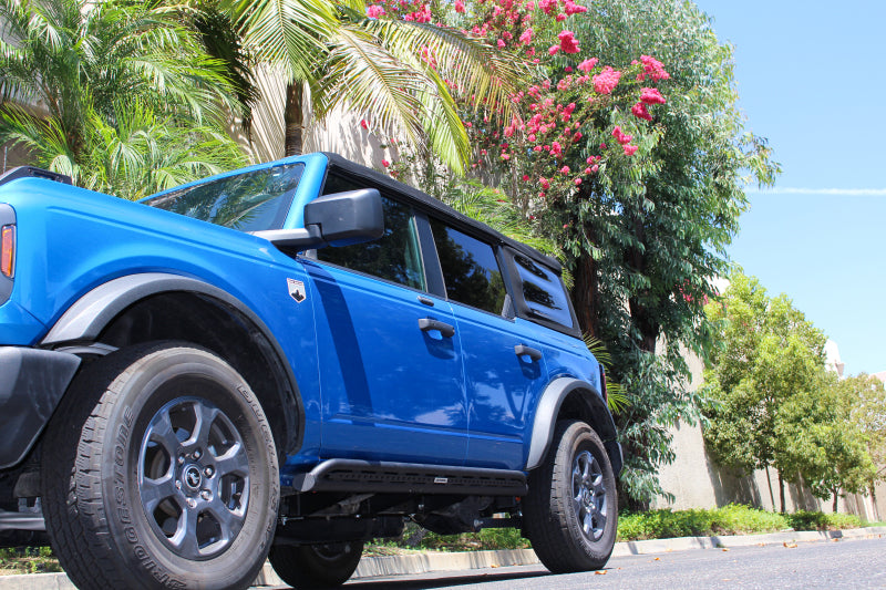 Go Rhino 21-24 Ford Bronco 4WD 4dr (Excl. Bronco Sport) Frame Mount Sliders - Tex. Blk Frame Sliders Go Rhino