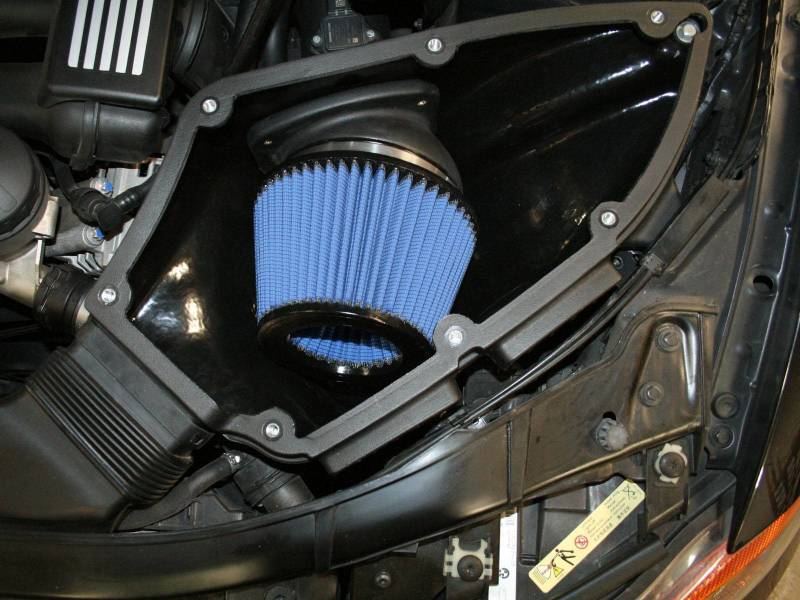 aFe MagnumForce Stage 2 Si Intake System Pro 5 R Black 06-12 BMW 3 Series E9x L6 3.0L Non-Turbo Cold Air Intakes aFe