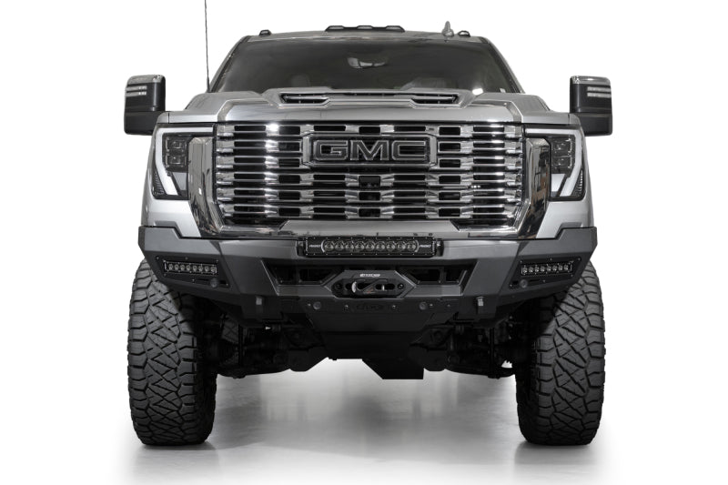 Addictive Desert Designs 24+ GMC 2500/3500 Phantom Front Bumper w/Winch- Hammer Black Bumpers - Steel Addictive Desert Designs