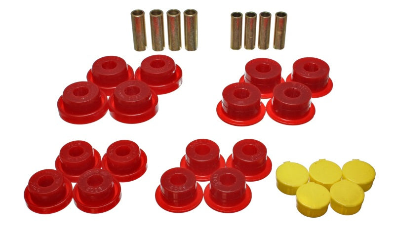 Energy Suspension Dodge Ram 99-01 1500/99-02 Ram 2500/3500 4WD Red Front End Control Arm Bushing Set Bushing Kits Energy Suspension