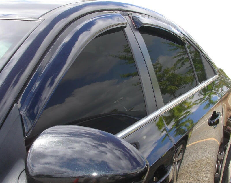 AVS 11-15 Chevy Cruze Ventvisor Outside Mount Window Deflectors 4pc - Smoke Wind Deflectors AVS