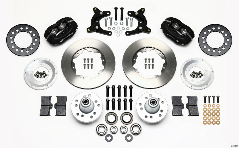 Wilwood Forged Dynalite Front Kit 11.00in 62-72 CDP A Body - 9in Drum Big Brake Kits Wilwood