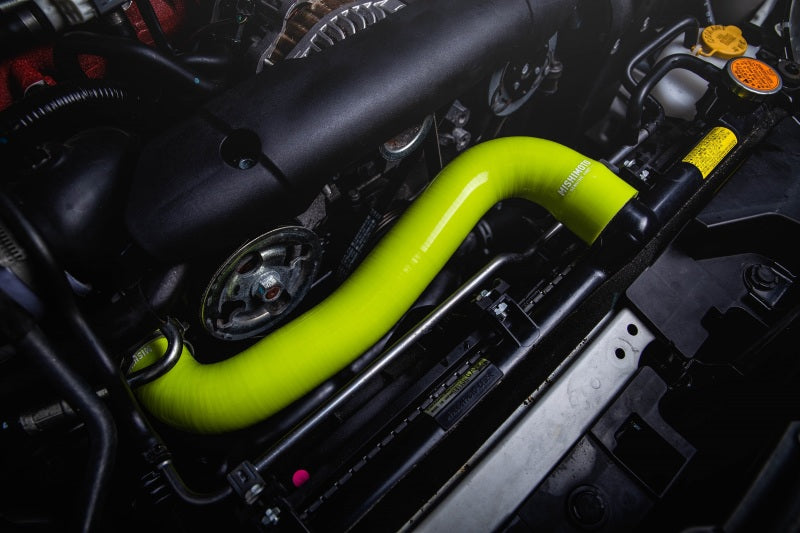 Mishimoto 08-14 Subaru WRX / 08+ STI Silicone Radiator Hose Kit - Neon Yellow Hoses Mishimoto