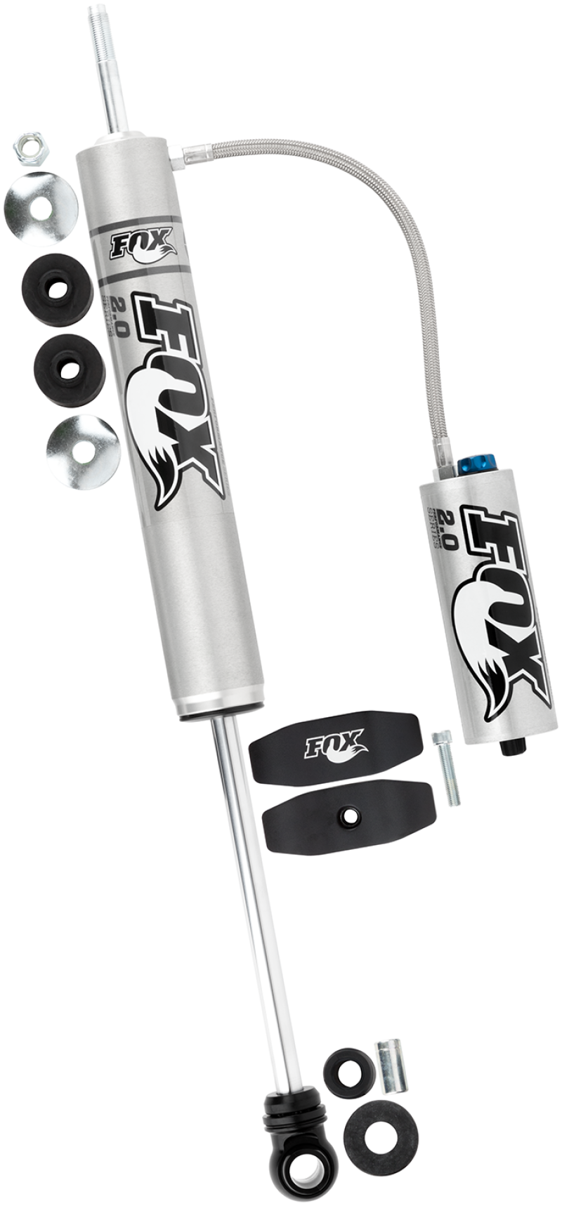 Fox 03+ 4Runner 2.0 Perf Series 9.1in. Smooth Body Remote Res. Rear Shock CD Adjuster / 0-1.5in Lift Shocks and Struts FOX