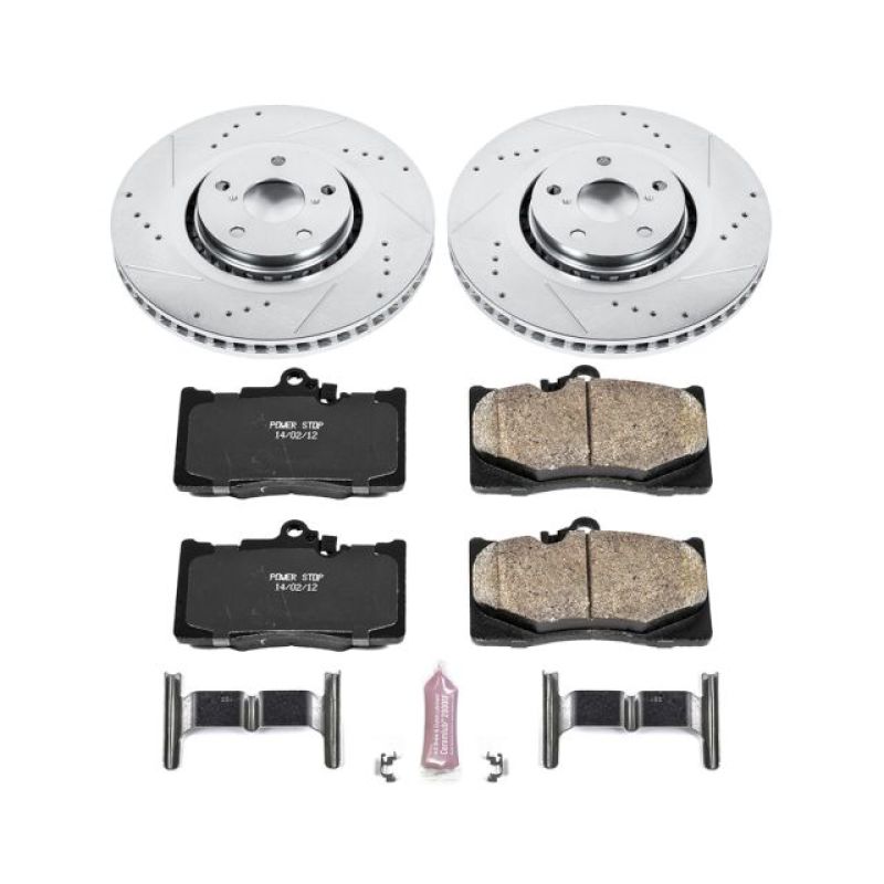 Power Stop 07-11 Lexus GS350 Front Z23 Evolution Sport Brake Kit Brake Kits - Performance D&S PowerStop
