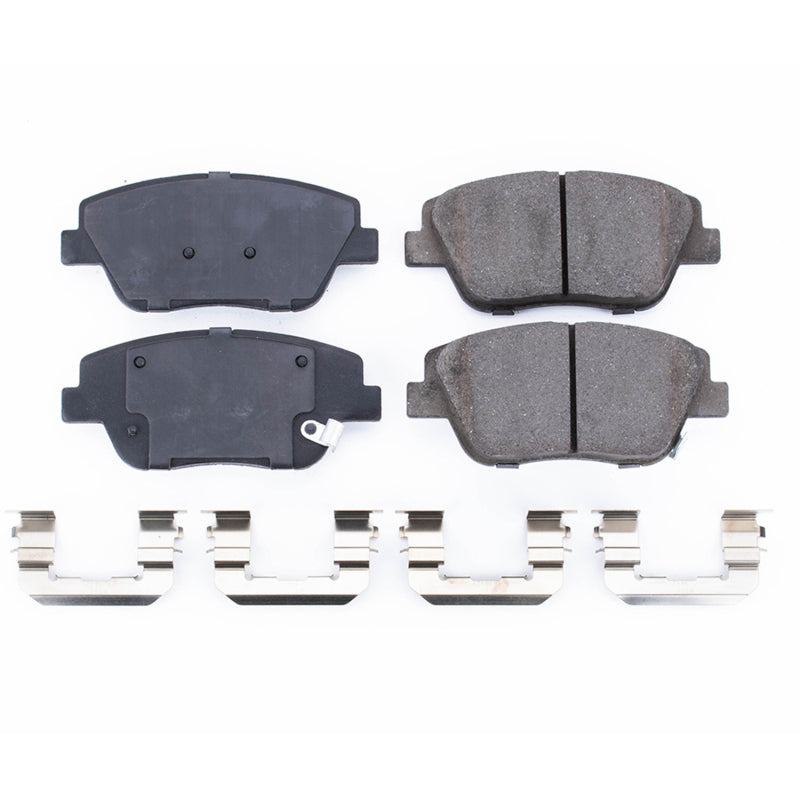 Power Stop 11-15 Hyundai Sonata Front Z17 Evolution Ceramic Brake Pads w/Hardware Brake Pads - OE PowerStop