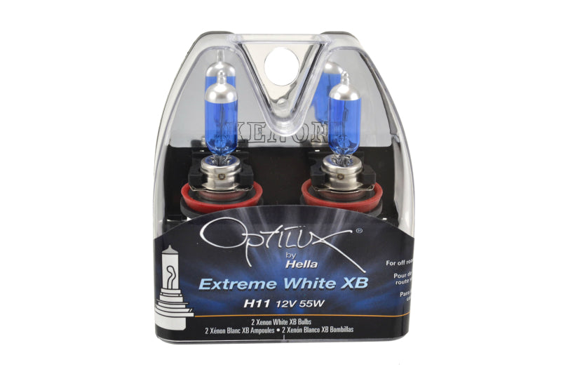 Hella H11 12V 55W Xenon White XB Bulb (Pair) Driving Lights Hella