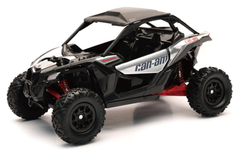New Ray Toys Can-AM Maverick X3 (Hyper Silver/Red)/ Scale - 1:18 Toys New Ray Toys