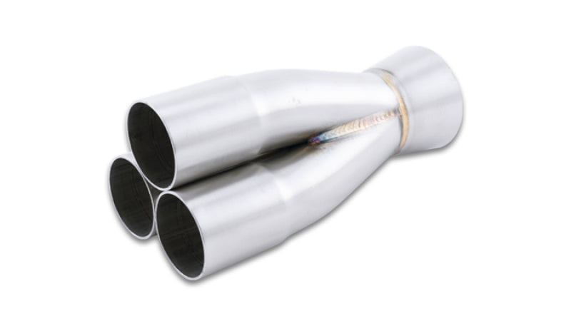 Vibrant 1.625in Inlet Slipover ID 2.5in Outlet OD 3-1 SS Merge Collector Merge Collectors Vibrant