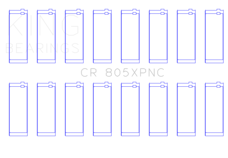 King Engine Bearings Chrysler 273Ci 318Ci 340Ci 360Ci (Size STDX) Connecting Rod Bearing Set Connecting Rods King Engine Bearings