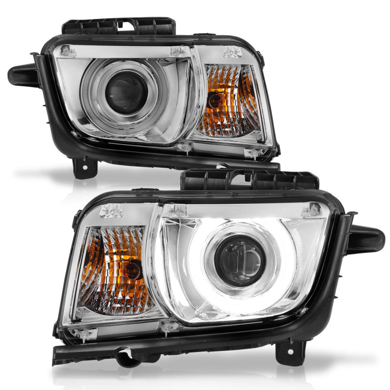 ANZO 2010-2013 Chevrolet Camaro Projector Headlights w/ Halo Chrome (CCFL) Headlights ANZO