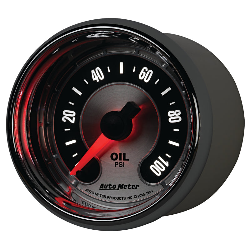 Autometer American Muscle 52mm Full Sweep Electric 0-100 PSI Oil Pressure Gauge Gauges AutoMeter