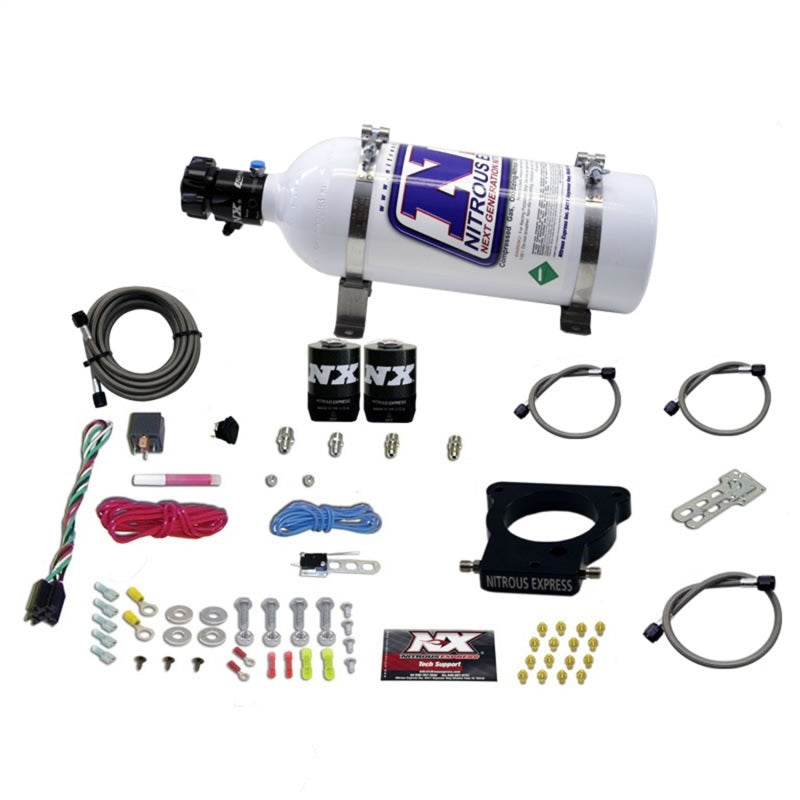 Nitrous Express GM LS 78mm 3-Bolt Nitrous Plate Kit (50-350HP) w/5lb Bottle Nitrous Systems Nitrous Express