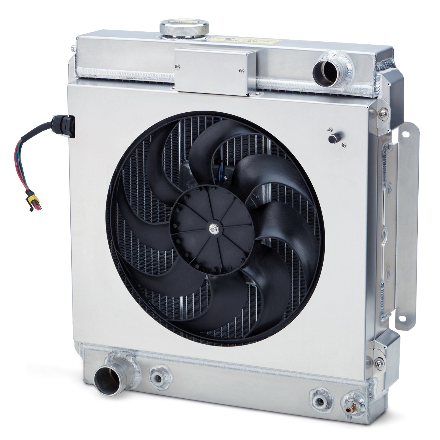 Slim Fit Radiator 64-66 Mustang Driver Outlet Radiator Proform