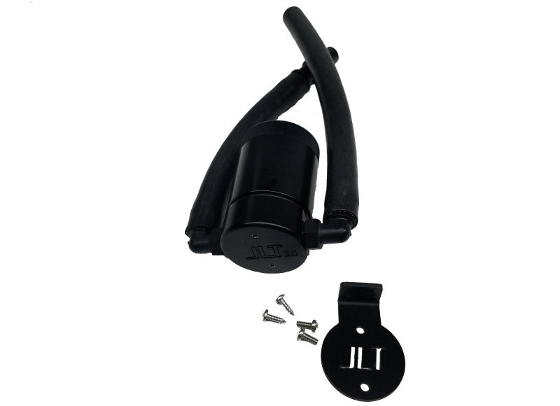 J&L 99-04 Ford Lightning Driver Side Oil Separator 3.0 - Black Anodized Oil Separators J&L