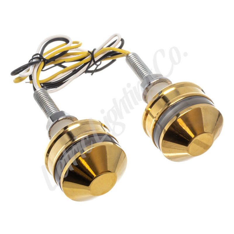 Letric Lighting Grip Ind Lghts Brss Cp Wht/Amb Sidemarkers & Indicators Letric Lighting