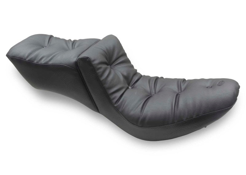 Mustang 84-06 Harley Standard Rear Tire Duke Extra Wide 1PC Seat - Black One-Piece Motorcycle Seats Mustang Motorcycle