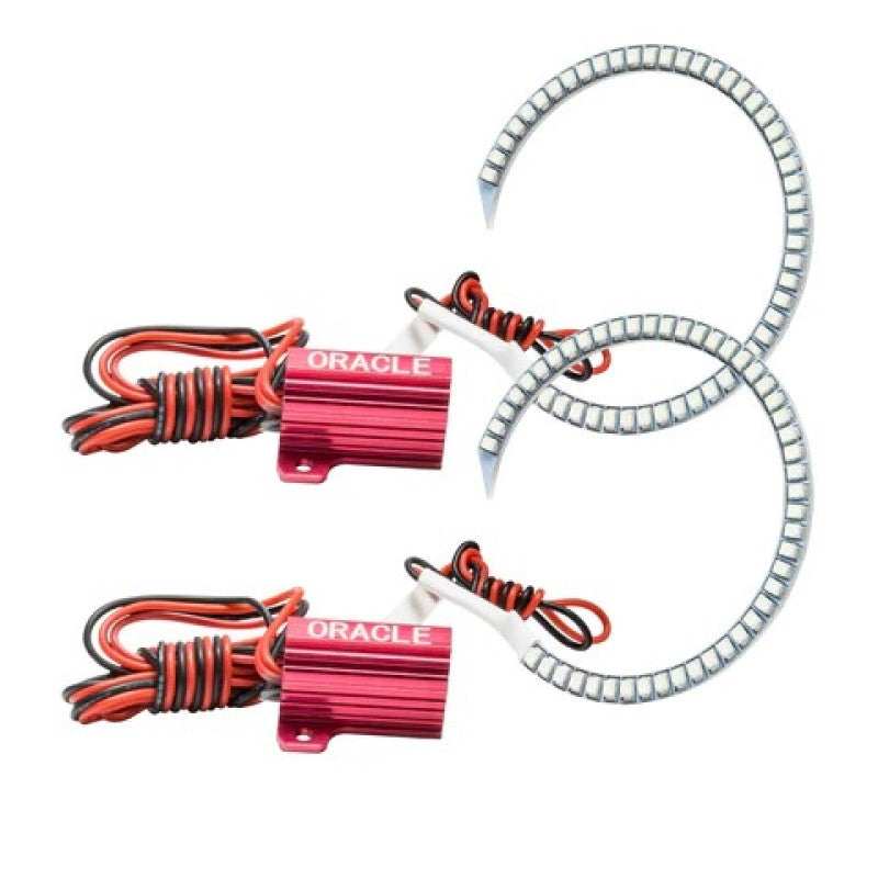 Oracle 18-21 Ford Mustang LED Headlight Halo Kit - Red Headlights ORACLE Lighting