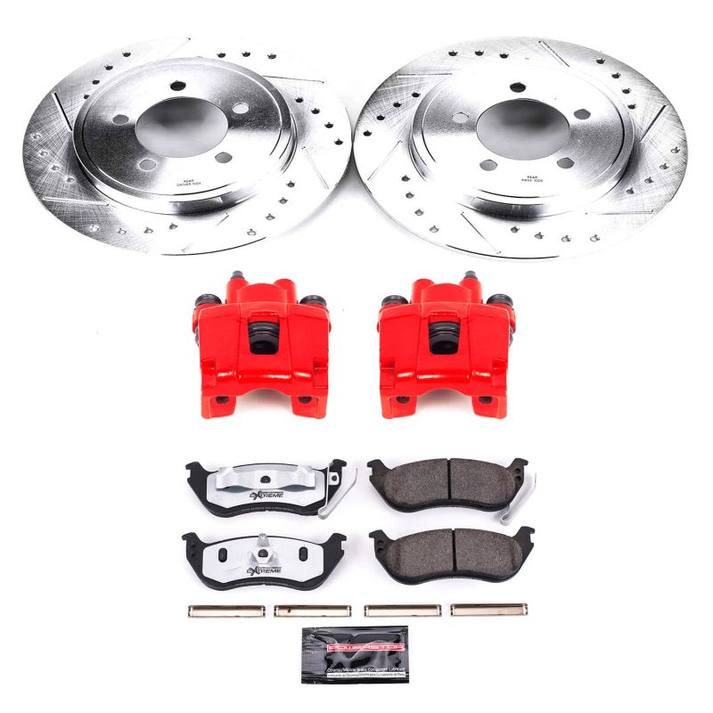 Power Stop 06-10 Ford Explorer Rear Z36 Truck & Tow Brake Kit w/Calipers Brake Kits - Performance D&S PowerStop
