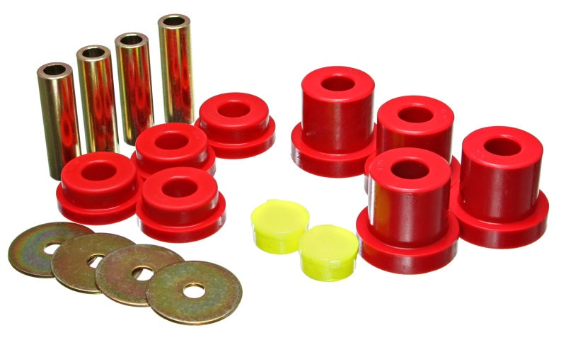 Energy Suspension 05-07 Scion tC Red Rear Sub Frame Bushing Set Bushing Kits Energy Suspension