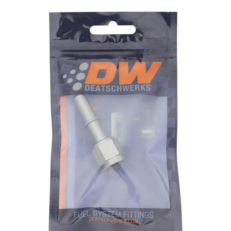 DeatschWerks 6AN Female Flare Swivel to 3/8in Male EFI Quick Disconnect - Anodized DW Titanium Fuel Components Misc DeatschWerks