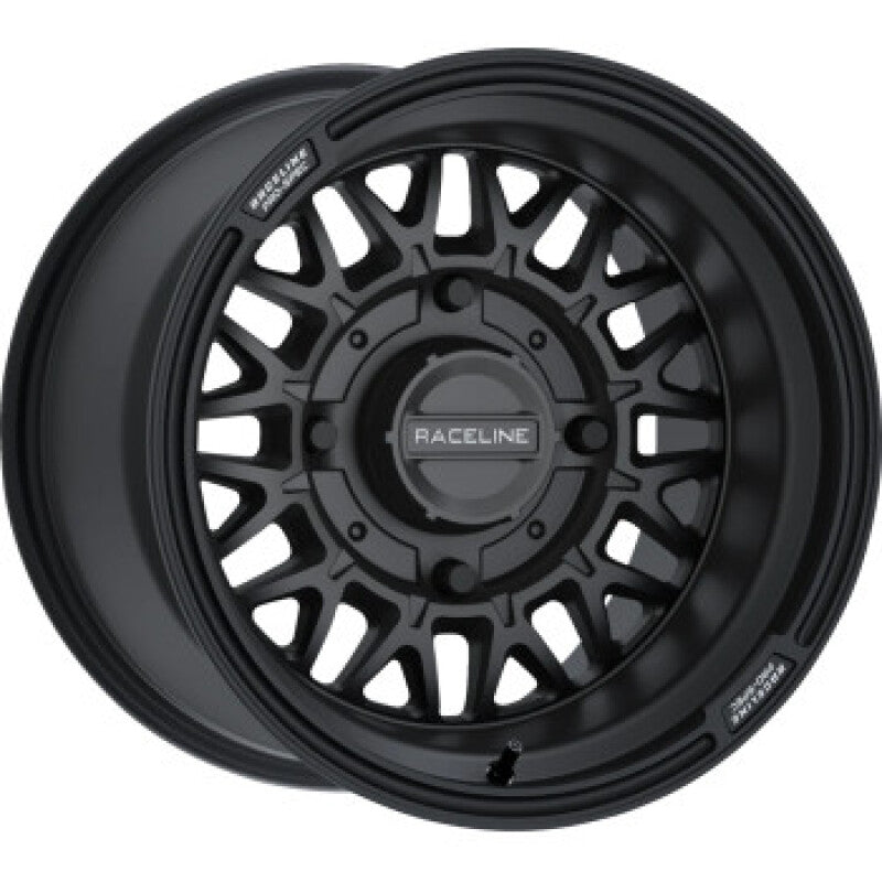 Raceline A13B Omega 14x7in/4x156 BP / 10mm Offset /132.5mm Bore - Satin Black Wheel Wheels - Cast Raceline