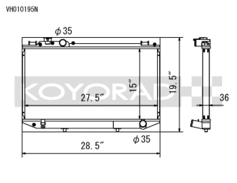 Koyo 89-92 Toyota Cressida 3.0L I6 Manual Only Radiators Koyo