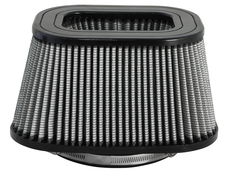 aFe MagnumFLOW Pro DRY S Universal Air Filter 7.13in F x (8.70x 10.60)in B x (6.50x8.60)in T x 5in H Air Filters - Universal Fit aFe