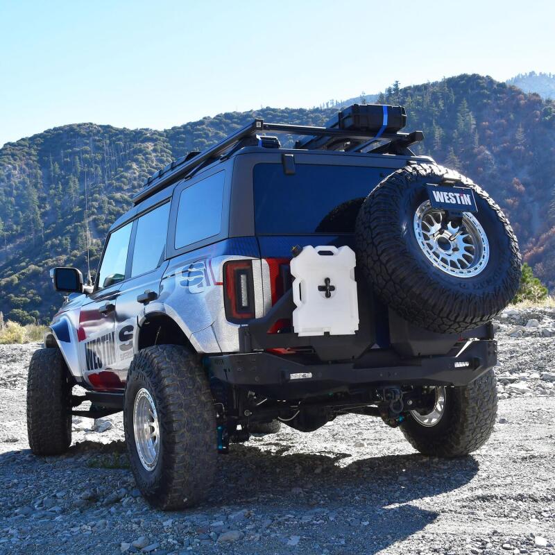 Westin 18-25 Wrangler JL Aceessory For XTS Rear - P/S Swingout - Tex. Blk Bumpers - Steel Westin