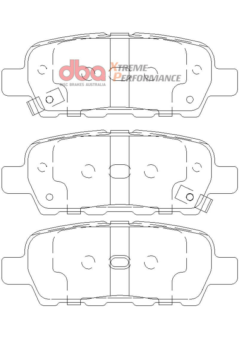 DBA 07-13 Nissan Sentra XP650 Rear Brake Pads Brake Pads - Performance DBA